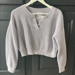Haute Hippie Lavender Knit Sweater Large